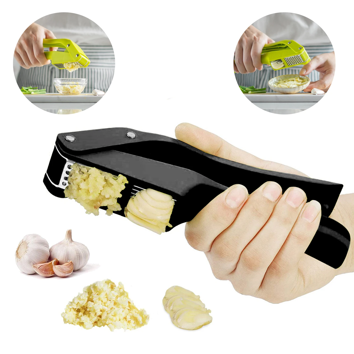 Kitchen Gadgets Garlic - 2 in 1 Garlic Ricer and