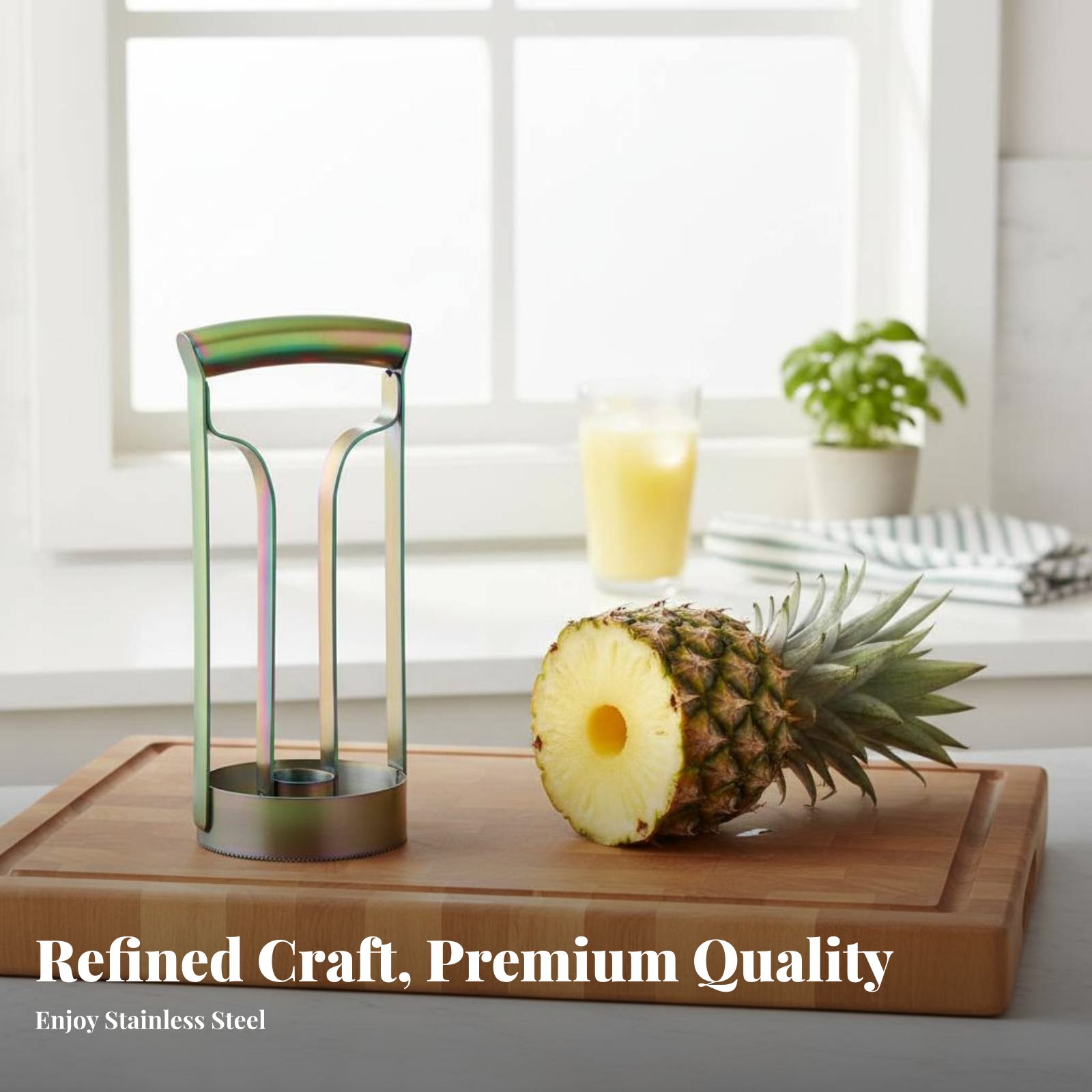 Stainless Steel Pineapple Cutt - Kitchen Gadgets Useful recension och pris