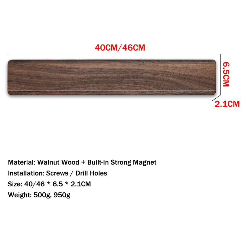 Walnut Wood Strong Magnetic Kn - Magnetic Knife Strip recension och pris