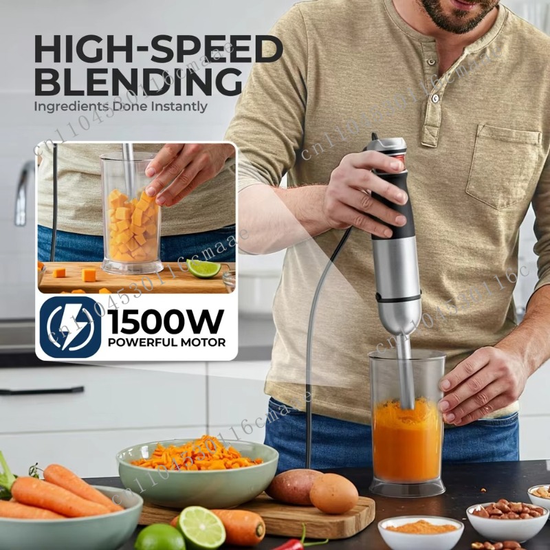 6-in-1  1200W Powerful Hand Bl - Immersion Blender Stick recension och pris