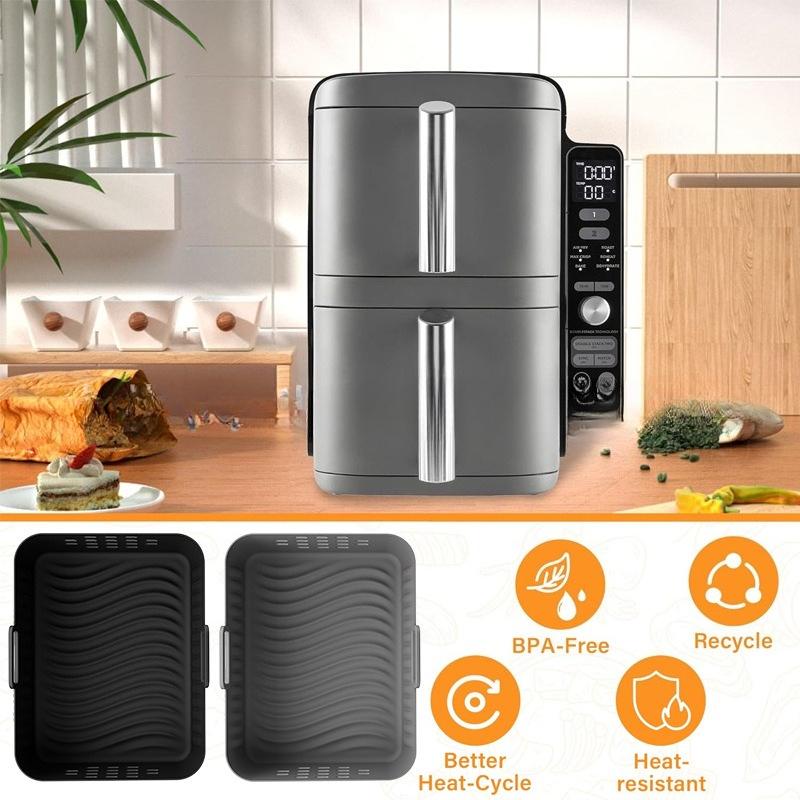 New Air Fryer Silicone Liners  - Silicone Steamer Basket recension och pris