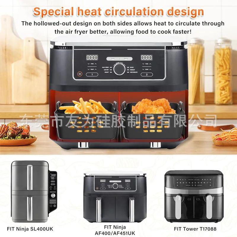 New Air Fryer Silicone Liners  - Silicone Steamer Basket recension och pris