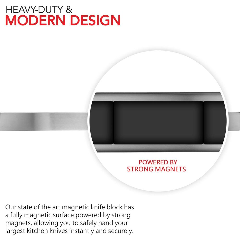 16 Inch Stainless Steel Metal  - Magnetic Knife Strip recension och pris