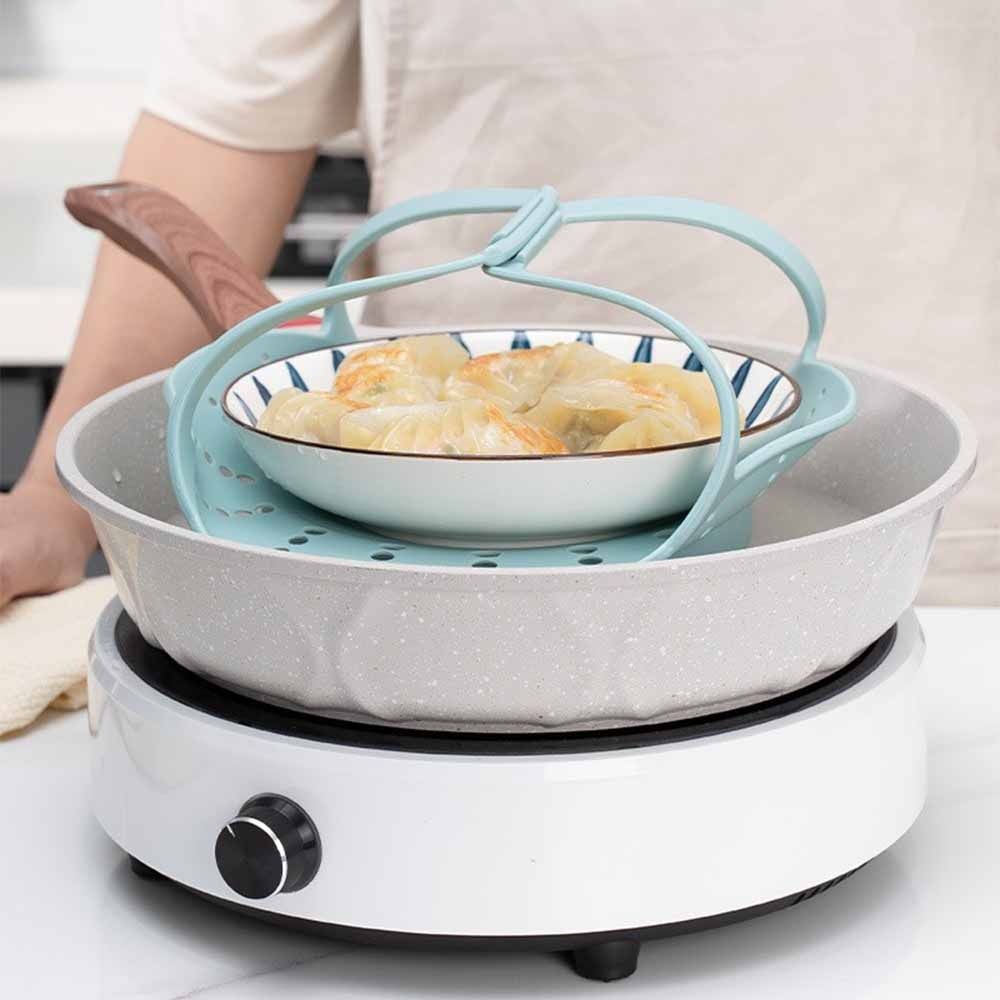 Long Handle Silicone Steamer B - Silicone Steamer Basket recension och pris