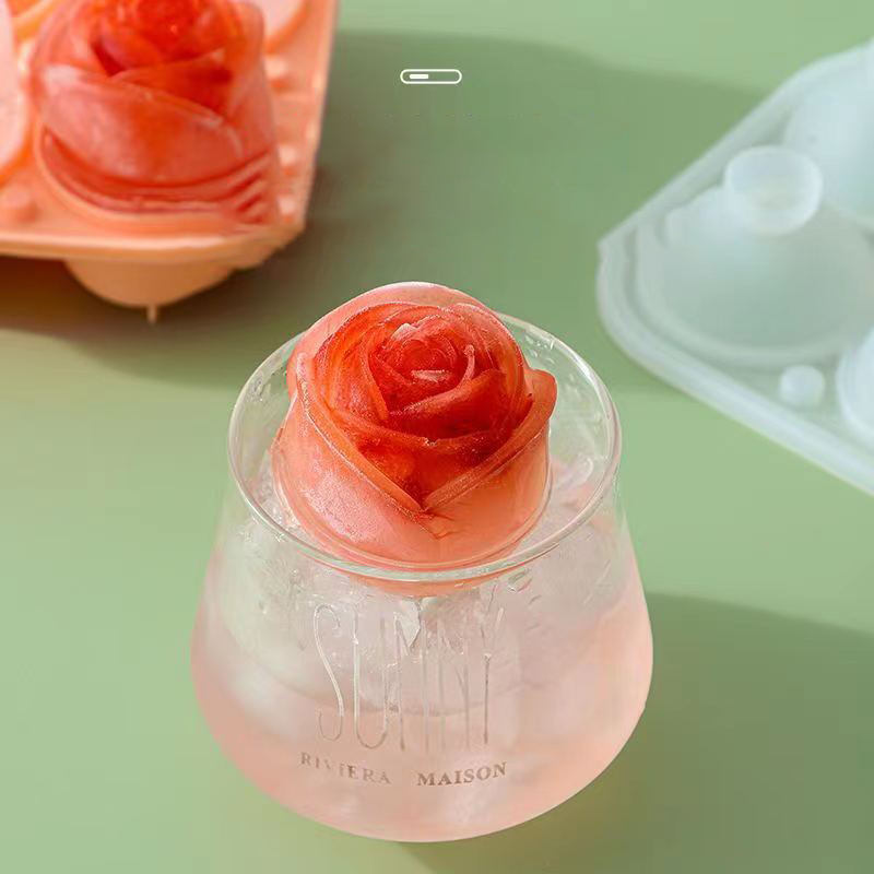 3D Rose Ice Molds 4 Holes Ice  - Kitchen Gadgets And Accessories recension och pris