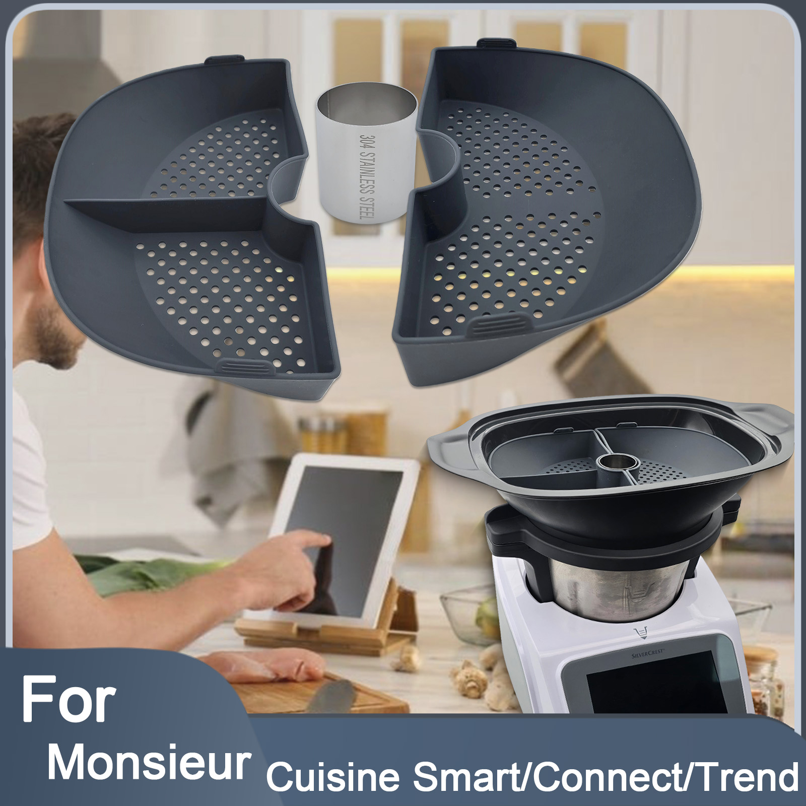 Silicone Steamer Basket Divide - Silicone Steamer Basket recension och pris