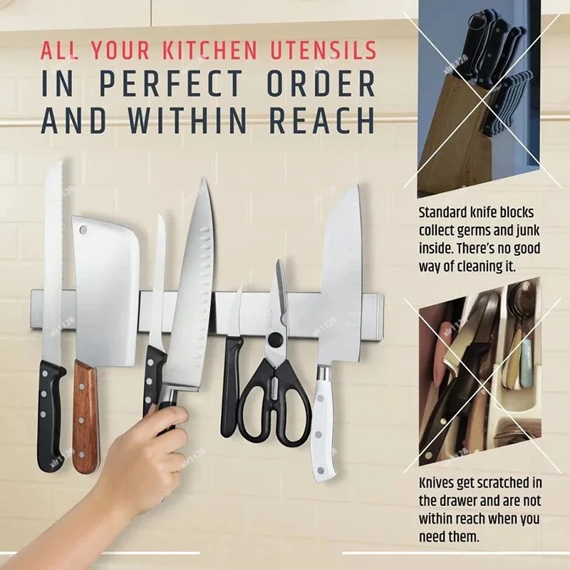 Wall Mounted Magnetic Knife Ho - Magnetic Knife Strip recension och pris