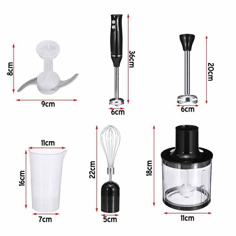 4 in 1 High Power Immersion Ha - Immersion Blender Stick recension och pris