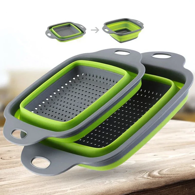 NEW Foldable Vegetable Washing - Silicone Steamer Basket recension och pris
