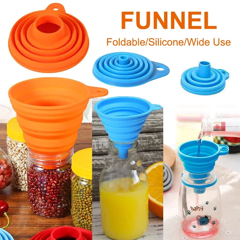 1/4PCS Silicone Collapsible Fu - Kitchen Gadgets For Small Kitchens recension och pris