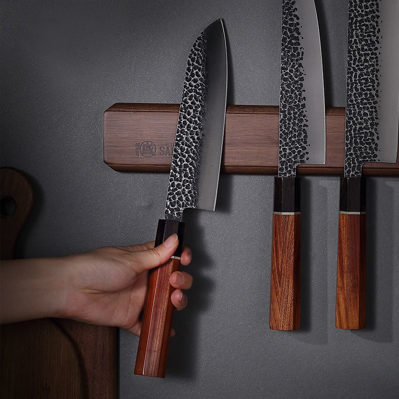 Brand Thick Acacia Wood Magnet - Magnetic Knife Strip recension och pris