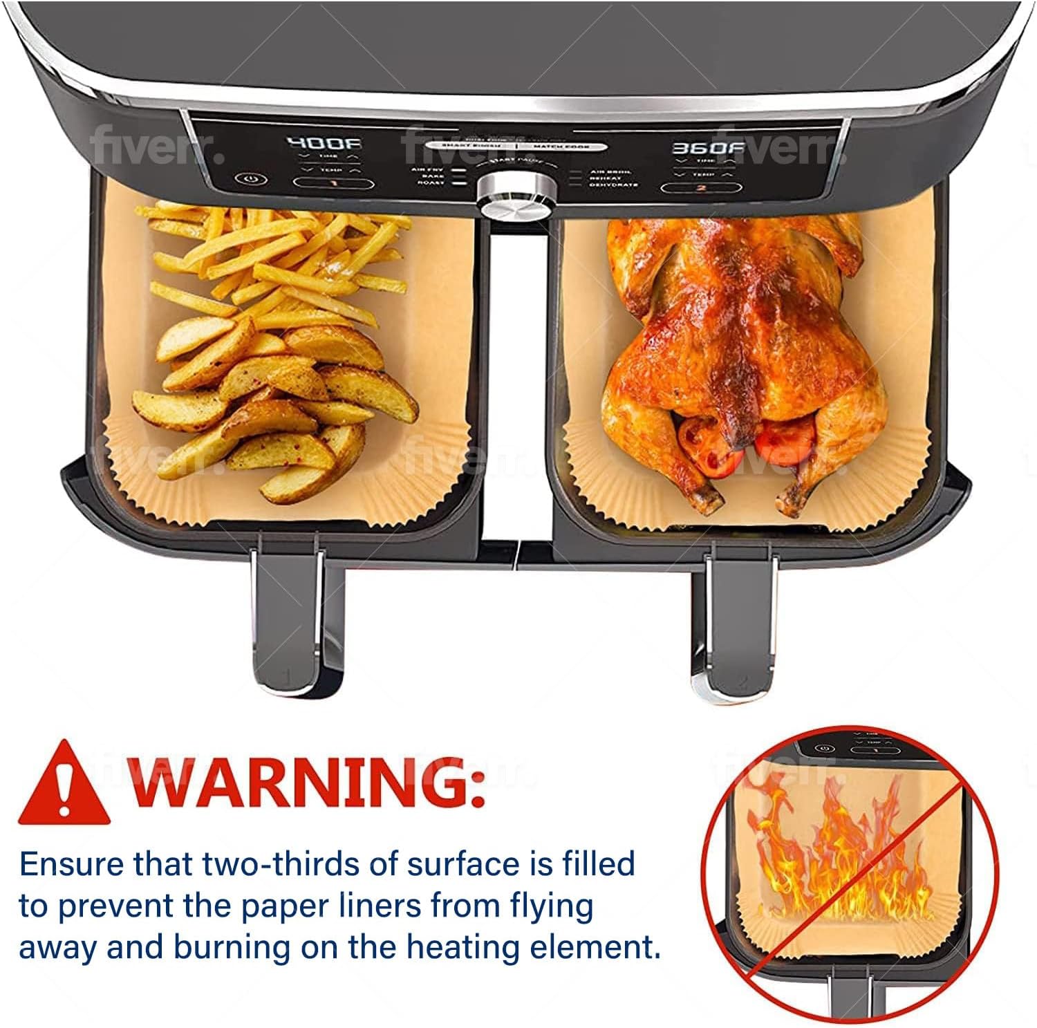 Air Fryer Cooking Baking Paper - Ninja Air Fryer Af300 recension och pris