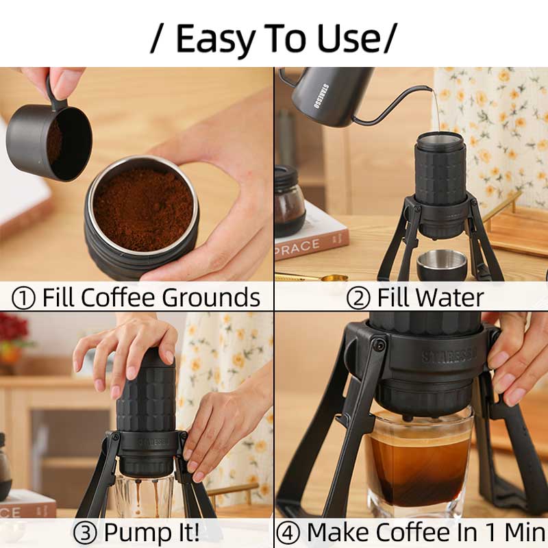 STARESSO Mirage SP300 Plus Por - French Press Coffee Maker recension och pris