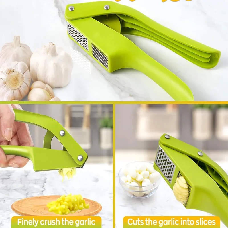 2 in 1 Garlic Ricer and Slicer - Kitchen Gadgets Garlic recension och pris